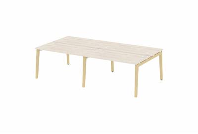 Рабочая станция на деревянных опорах Onix wood OW.D.RS-4.3.7