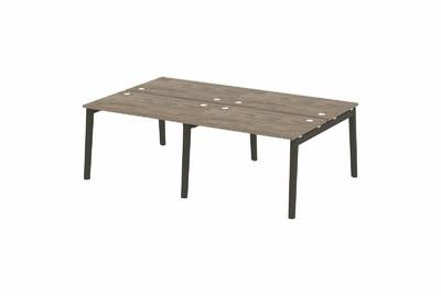 Рабочая станция на деревянных опорах Onix wood OW.D.RS-4.2.7