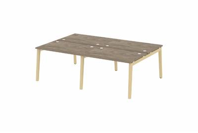 Рабочая станция на деревянных опорах Onix wood OW.D.RS-4.2.8