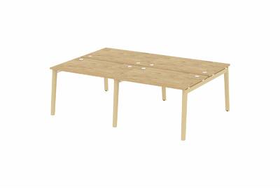 Рабочая станция на деревянных опорах Onix wood OW.D.RS-4.2.8