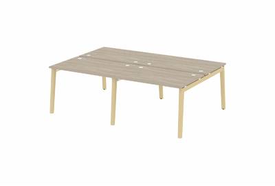 Рабочая станция на деревянных опорах Onix wood OW.D.RS-4.2.8