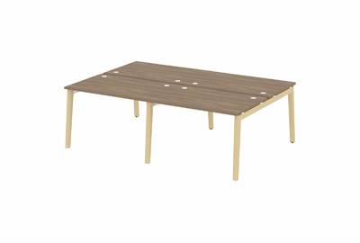 Рабочая станция на деревянных опорах Onix wood OW.D.RS-4.2.8