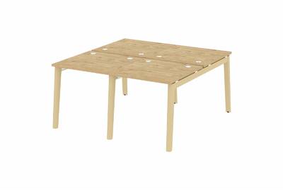 Рабочая станция на деревянных опорах Onix wood OW.D.RS-4.0.8