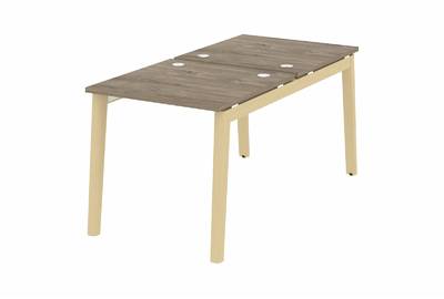 Рабочая станция на деревянных опорах Onix wood OW.D.RS-2.0.8