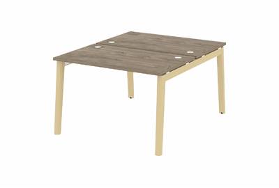 Рабочая станция на деревянных опорах Onix wood OW.D.RS-2.2.7
