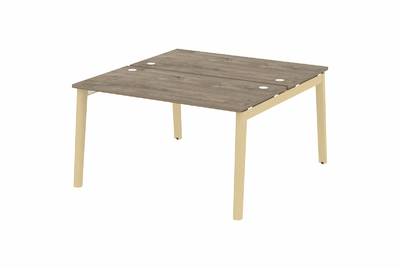 Рабочая станция на деревянных опорах Onix wood OW.D.RS-2.3.7