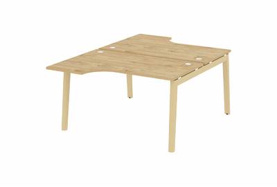 Рабочая станция на деревянных опорах Onix wood OW.D.SA-2