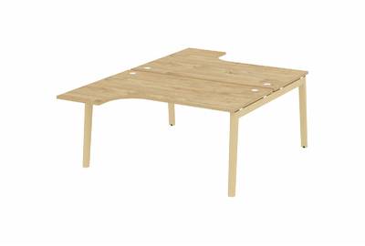 Рабочая станция на деревянных опорах Onix wood OW.D.SA-4