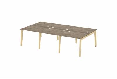 Рабочая станция на деревянных опорах Onix wood OW.D.RS-6.1.8