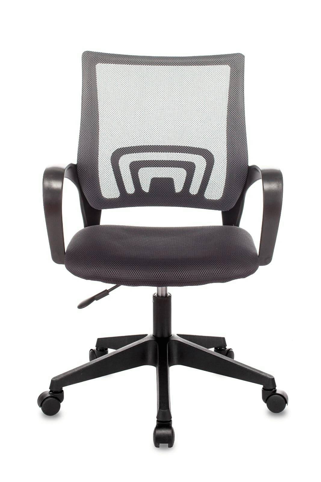 Кресло офисное TopChairs ST-Basic сетка/ткань серый
