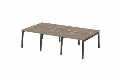 Рабочая станция на деревянных опорах Onix wood OW.D.RS-6.1.8