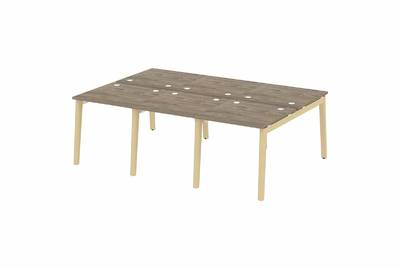 Рабочая станция на деревянных опорах Onix wood OW.D.RS-6.0.8