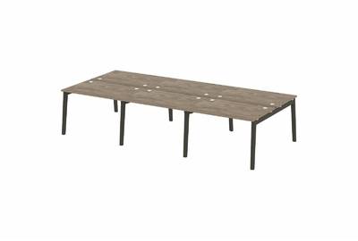 Рабочая станция на деревянных опорах Onix wood OW.D.RS-6.2.8