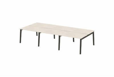 Рабочая станция на деревянных опорах Onix wood OW.D.RS-6.2.8