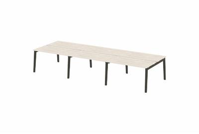 Рабочая станция на деревянных опорах Onix wood OW.D.RS-6.3.7