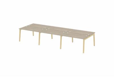 Рабочая станция на деревянных опорах Onix wood OW.D.RS-6.3.7