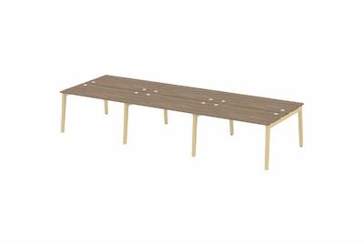 Рабочая станция на деревянных опорах Onix wood OW.D.RS-6.3.7