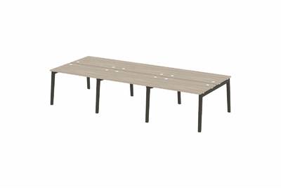 Рабочая станция на деревянных опорах Onix wood OW.D.RS-6.2.7