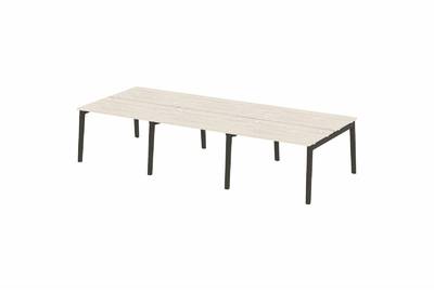 Рабочая станция на деревянных опорах Onix wood OW.D.RS-6.2.7