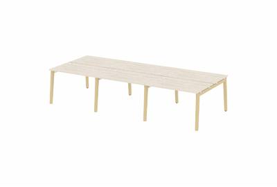 Рабочая станция на деревянных опорах Onix wood OW.D.RS-6.2.7