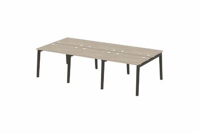 Рабочая станция на деревянных опорах Onix wood OW.D.RS-6.1.7