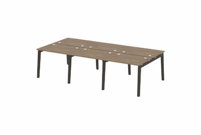 Рабочая станция на деревянных опорах Onix wood OW.D.RS-6.1.7