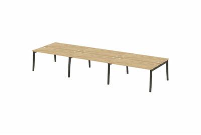 Рабочая станция на деревянных опорах Onix wood OW.D.RS-6.4.7