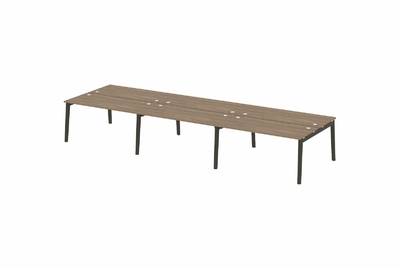 Рабочая станция на деревянных опорах Onix wood OW.D.RS-6.4.7