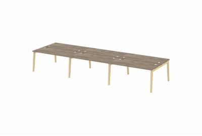 Рабочая станция на деревянных опорах Onix wood OW.D.RS-6.4.7