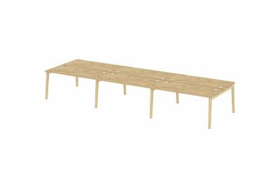 Рабочая станция на деревянных опорах Onix wood OW.D.RS-6.4.7