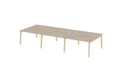 Рабочая станция на деревянных опорах Onix wood OW.D.RS-6.3.8