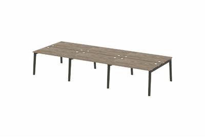 Рабочая станция на деревянных опорах Onix wood OW.D.RS-6.3.8