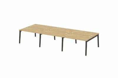 Рабочая станция на деревянных опорах Onix wood OW.D.RS-6.3.8