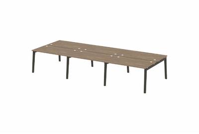 Рабочая станция на деревянных опорах Onix wood OW.D.RS-6.3.8