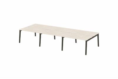 Рабочая станция на деревянных опорах Onix wood OW.D.RS-6.3.8