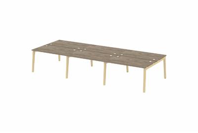 Рабочая станция на деревянных опорах Onix wood OW.D.RS-6.3.8