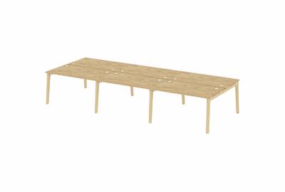 Рабочая станция на деревянных опорах Onix wood OW.D.RS-6.3.8