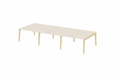 Рабочая станция на деревянных опорах Onix wood OW.D.RS-6.3.8