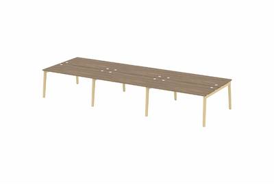 Рабочая станция на деревянных опорах Onix wood OW.D.RS-6.4.8