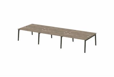 Рабочая станция на деревянных опорах Onix wood OW.D.RS-6.4.8