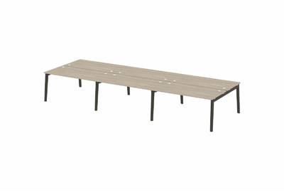 Рабочая станция на деревянных опорах Onix wood OW.D.RS-6.4.8