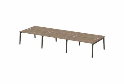 Рабочая станция на деревянных опорах Onix wood OW.D.RS-6.4.8