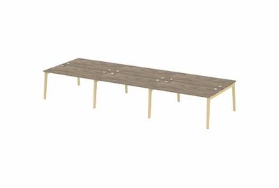 Рабочая станция на деревянных опорах Onix wood OW.D.RS-6.4.8
