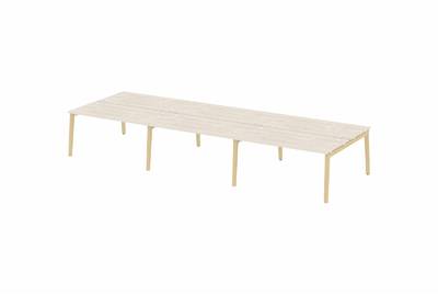 Рабочая станция на деревянных опорах Onix wood OW.D.RS-6.4.8