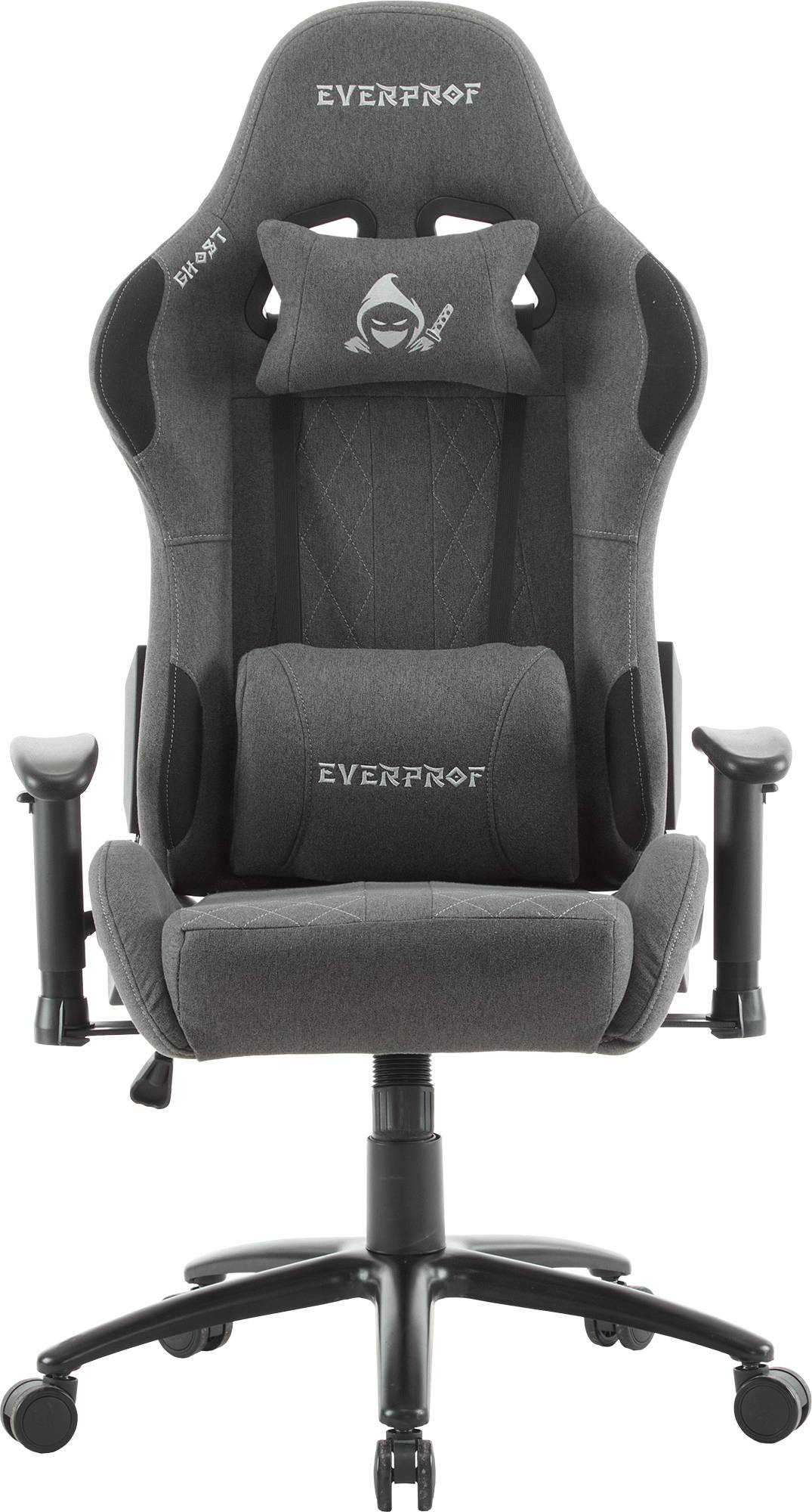 Геймерское кресло Everprof Ghost Ткань Серый
