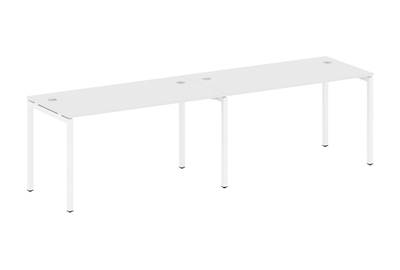 Бенч-стол на 2 раб.места на П-образном м/к Metal system quattro 40x40 40БП.СМ-2.3