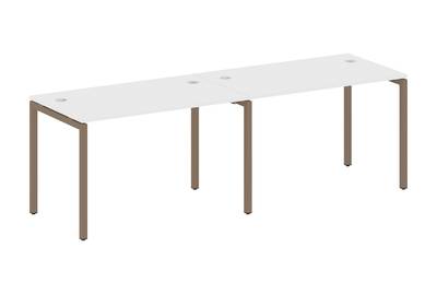 Бенч-стол на 2 раб.места на П-образном м/к Metal system quattro 40x40 40БП.СМ-2.2