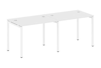 Бенч-стол на 2 раб.места на П-образном м/к Metal system quattro 40x40 40БП.СМ-2.1