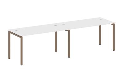 Бенч-стол на 2 раб.места на П-образном м/к Metal system quattro 40x40 40БП.СМ-2.3