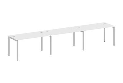 Бенч-стол на 3 раб.места на П-образном м/к Metal system quattro 40x40 40БП.СМ-3.3